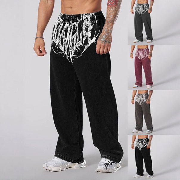 Men's soft washed joggers with a loose fit and elastic waistband Mune Fashion