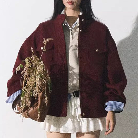 Women Stylish Bomber Jacket Mune Fashion