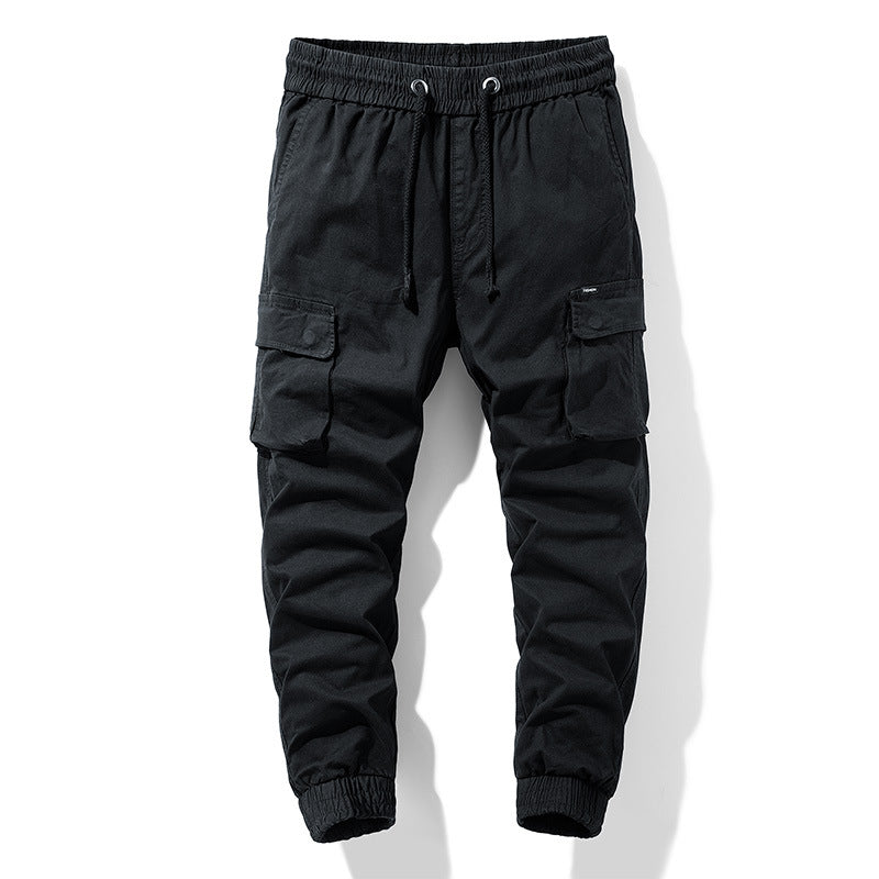 Herren Funktionale Cargo-Joggerhose mit elastischem Komfortbund, großzügigen Klapp-Utility-Taschen und gerippten Knöcheln Mune Fashion