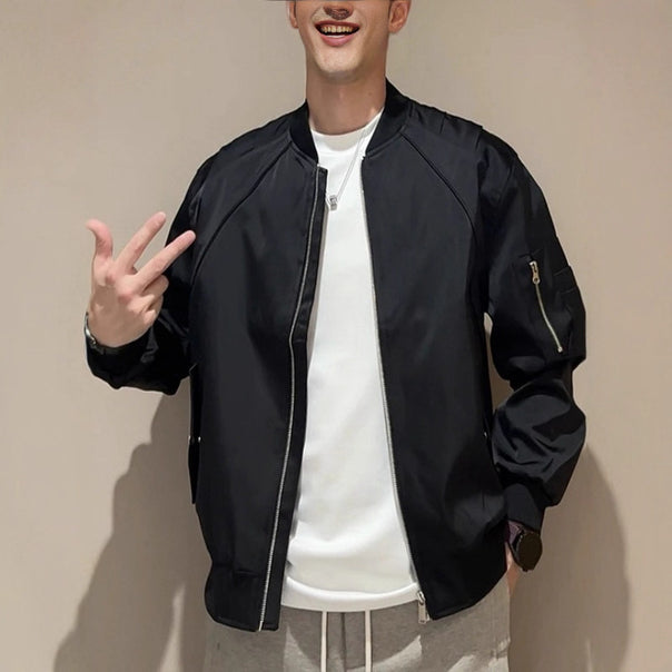 Men's stylish bomber jacket with zipper Mune Fashion
