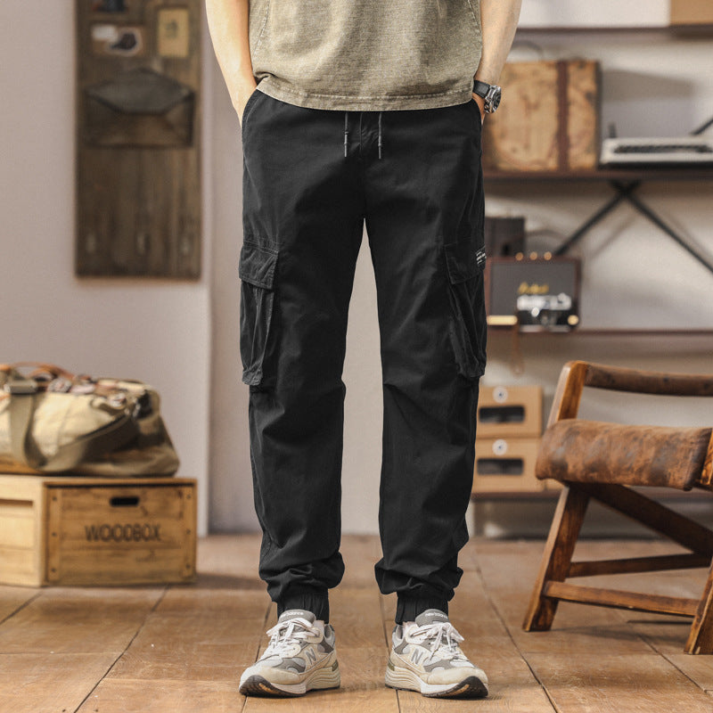 Herren Cargo-Jogginghose im Utility-Style mit verstärkten Klappentaschen und elastischem Saum Mune Fashion
