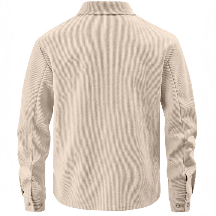 Men's cord jacket in the classic work jacket style with snap buttons and chest pockets Mune Fashion