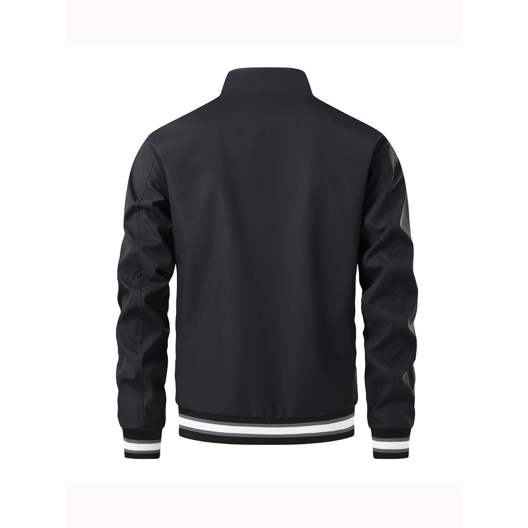 Men's sporty lightweight transitional jacket with high collar Mune Fashion