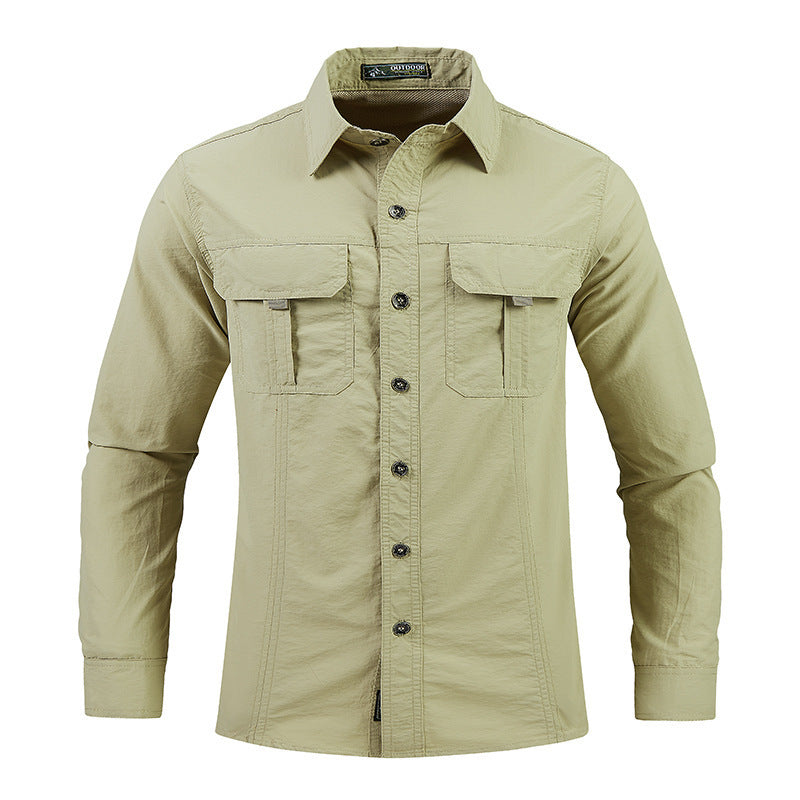 Men's functional shirt with practical chest pockets Mune Fashion