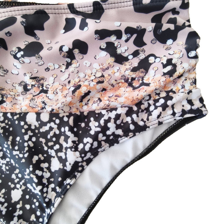 Women's bikini set with trendy animal print and fashionable bow detail Mune Fashion