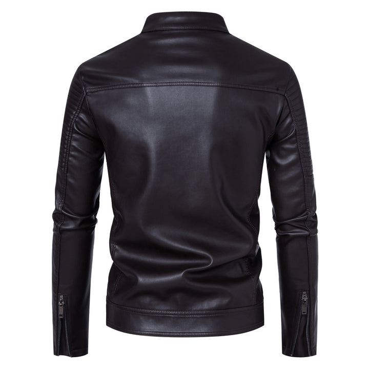 Men's Fashionable and Robust Leather Jacket Mune Fashion
