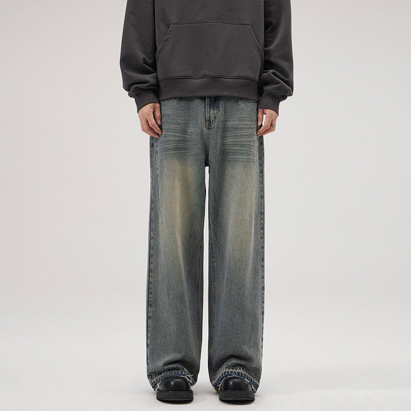 Men's Wide Relaxed Denim Jeans in Marlene Baggy Cut Mune Fashion