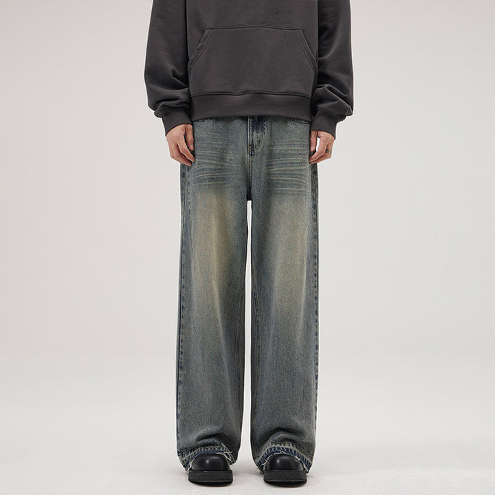 Men's Wide Relaxed Denim Jeans in Marlene Baggy Cut Mune Fashion