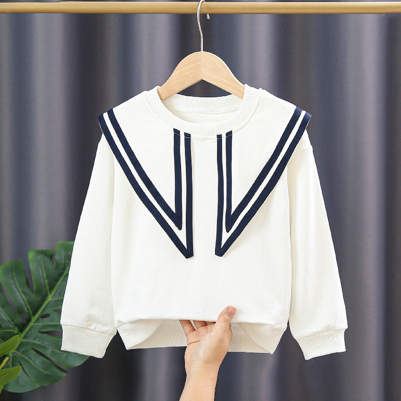 Women's sweatshirt with maritime collar Mune Fashion