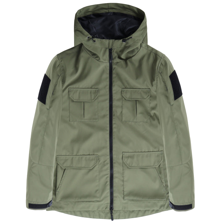 Men's  technical hooded field jacket with multi-flap utility pockets Mune Fashion