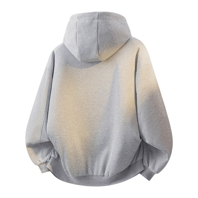 Women's Oversize Hoodie Jacket with Gradient, Two-Way Zipper & Zip Pockets Mune Fashion