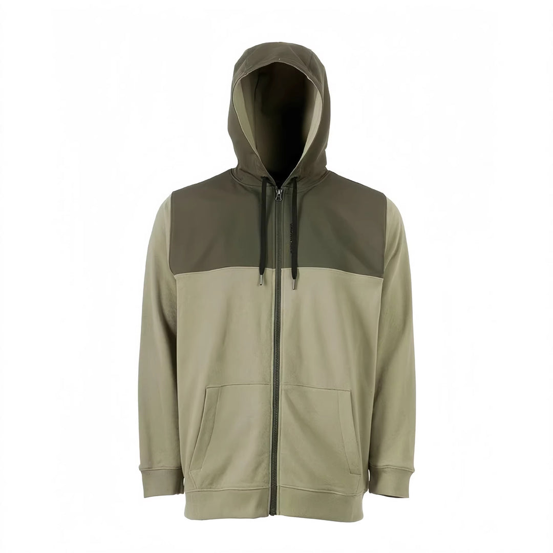Men's sporty hoodie with stylish color block design