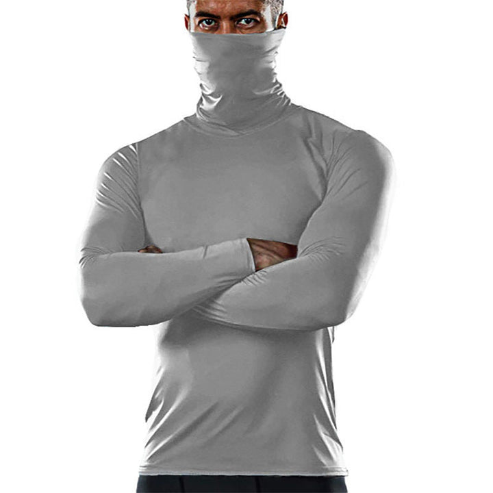 Men's Functional Shirt with High Collar and Innovative Moisture Management Mune