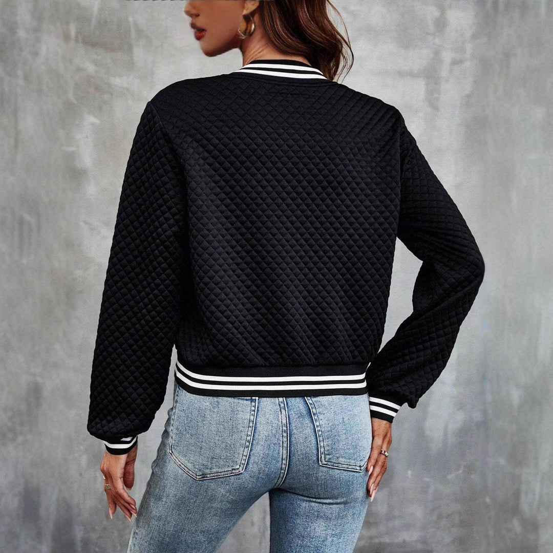 Women Sporty Quilted Jacket Mune Fashion