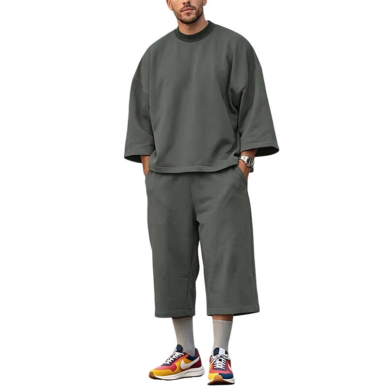 Women's Soft Oversized Lounge Set with Wide Batwing Sleeves and Elastic Waist Pants Mune Fashion