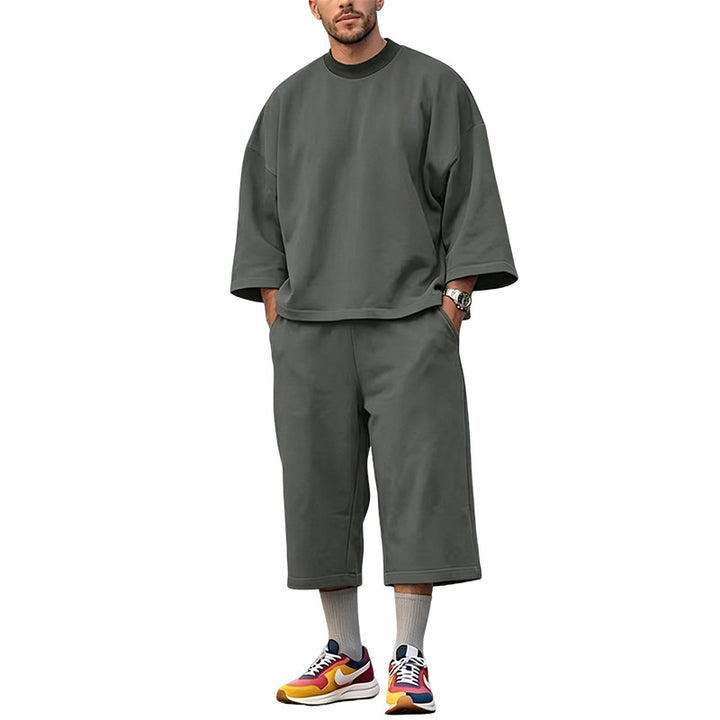 Women's Soft Oversized Lounge Set with Wide Batwing Sleeves and Elastic Waist Pants Mune Fashion