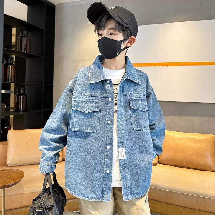 Unisex casual denim shirt jacket Mune Fashion