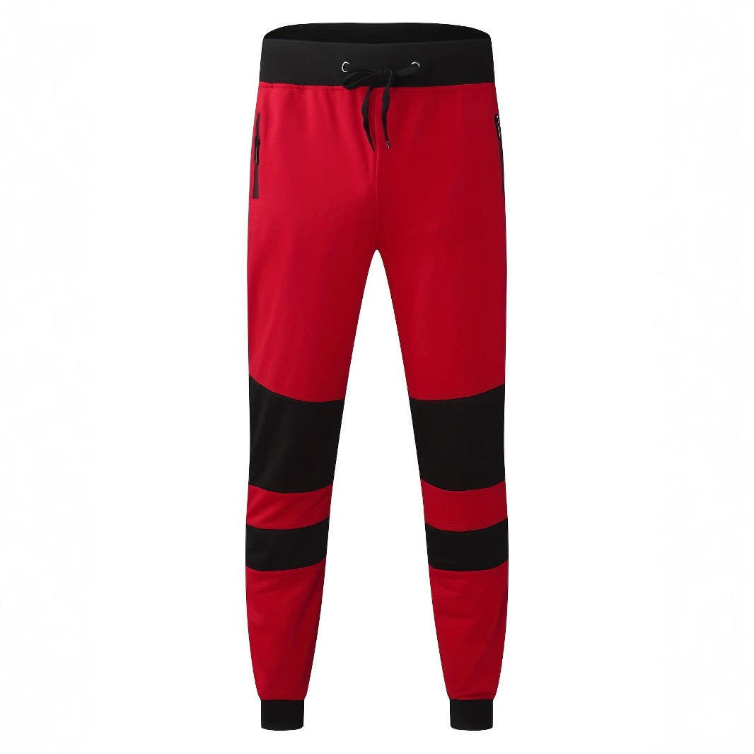 Men's slim-fit jogging pants with zip pockets, elastic comfort waistband, and reinforced knee panels Mune Fashion