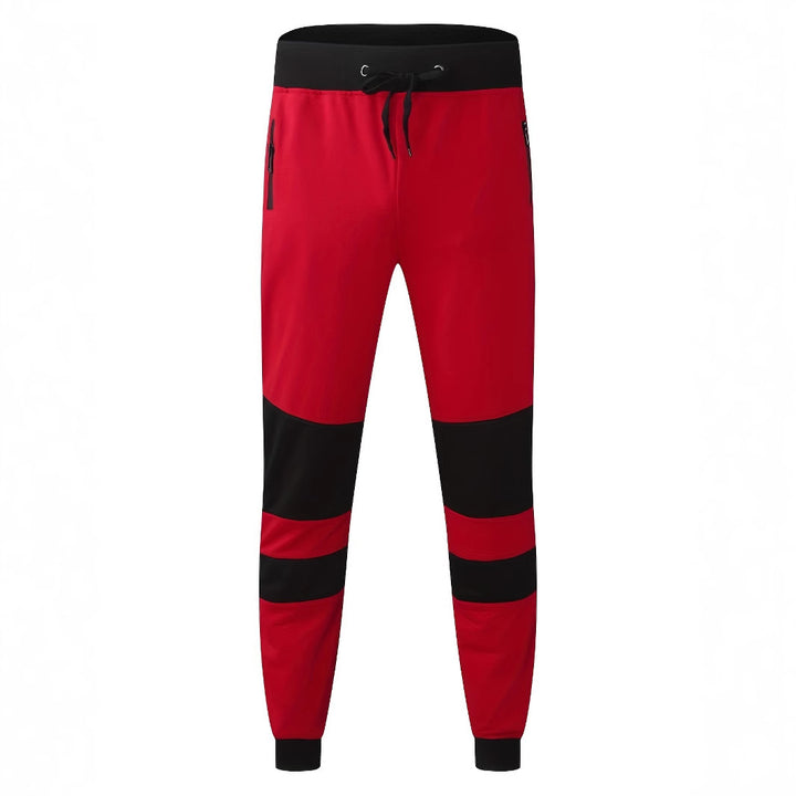 Men's slim-fit jogging pants with zip pockets, elastic comfort waistband, and reinforced knee panels Mune Fashion