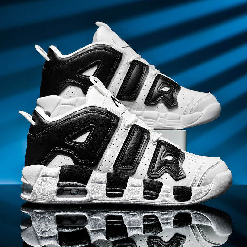 Unisex high-quality streetball sneakers with perforated upper material, reinforced overlays, and cushioned wave midsole Mune Fashion