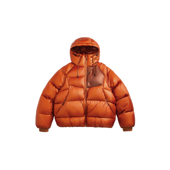 Unisex Quilted Down Jacket with Hood and Lightweight Thermal Insulation Mune Fashion