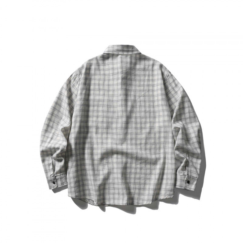 Unisex Oversize-Casual Check Shirt made of soft flannel with patch chest pocket Mune Fashion