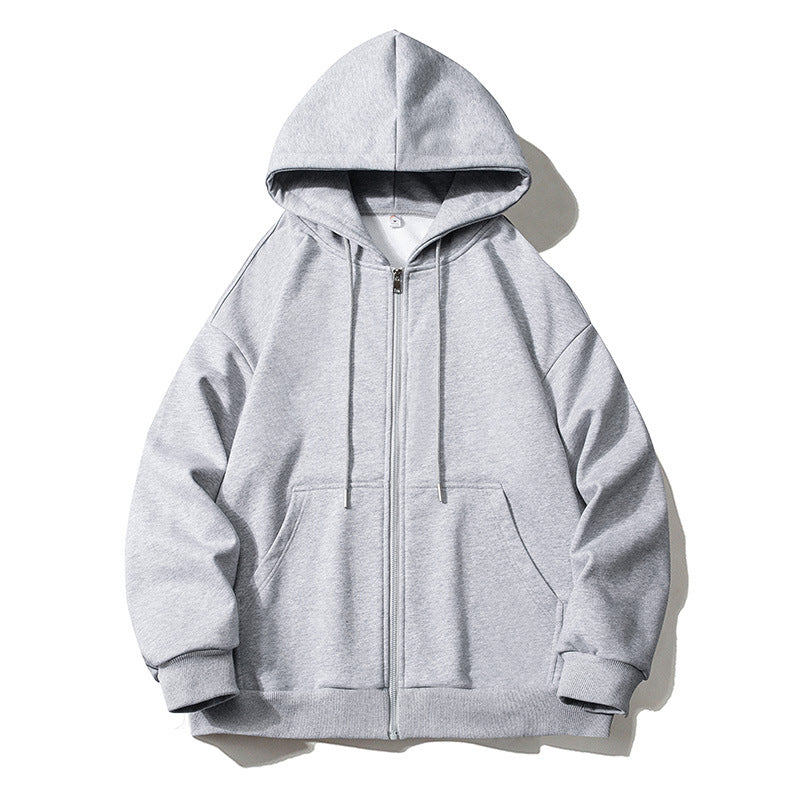 Men's hoodie zip-up jacket with full zip, oversized fit, and raglan sleeves Mune Fashion