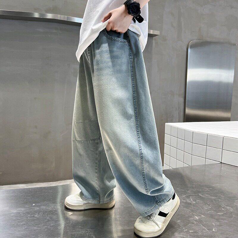 Women loose casual jeans with elastic waistband Mune Fashion