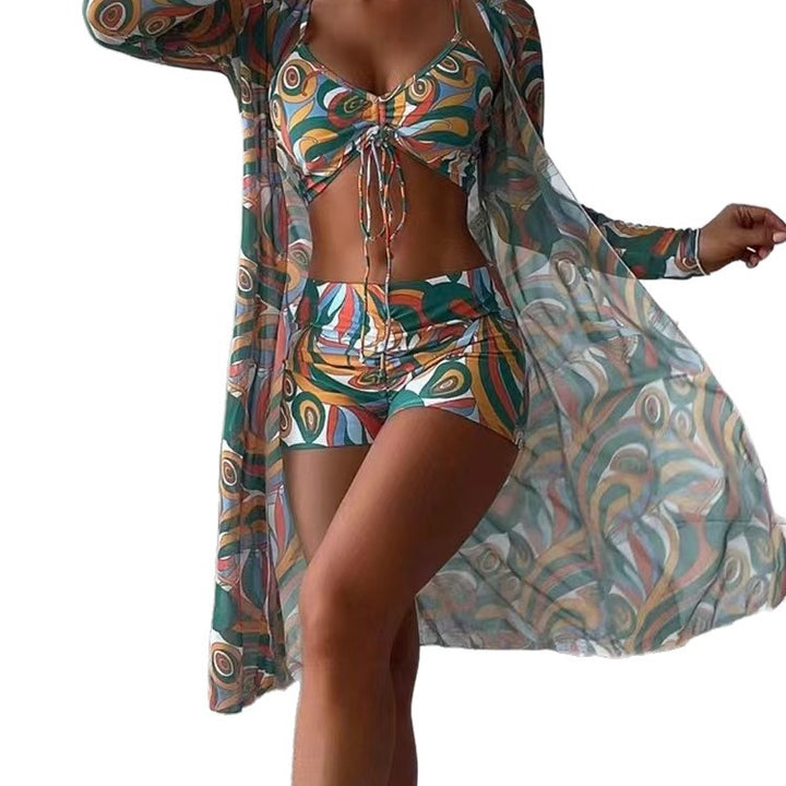 Women's tankini set with fashionable overshirt Mune Fashion