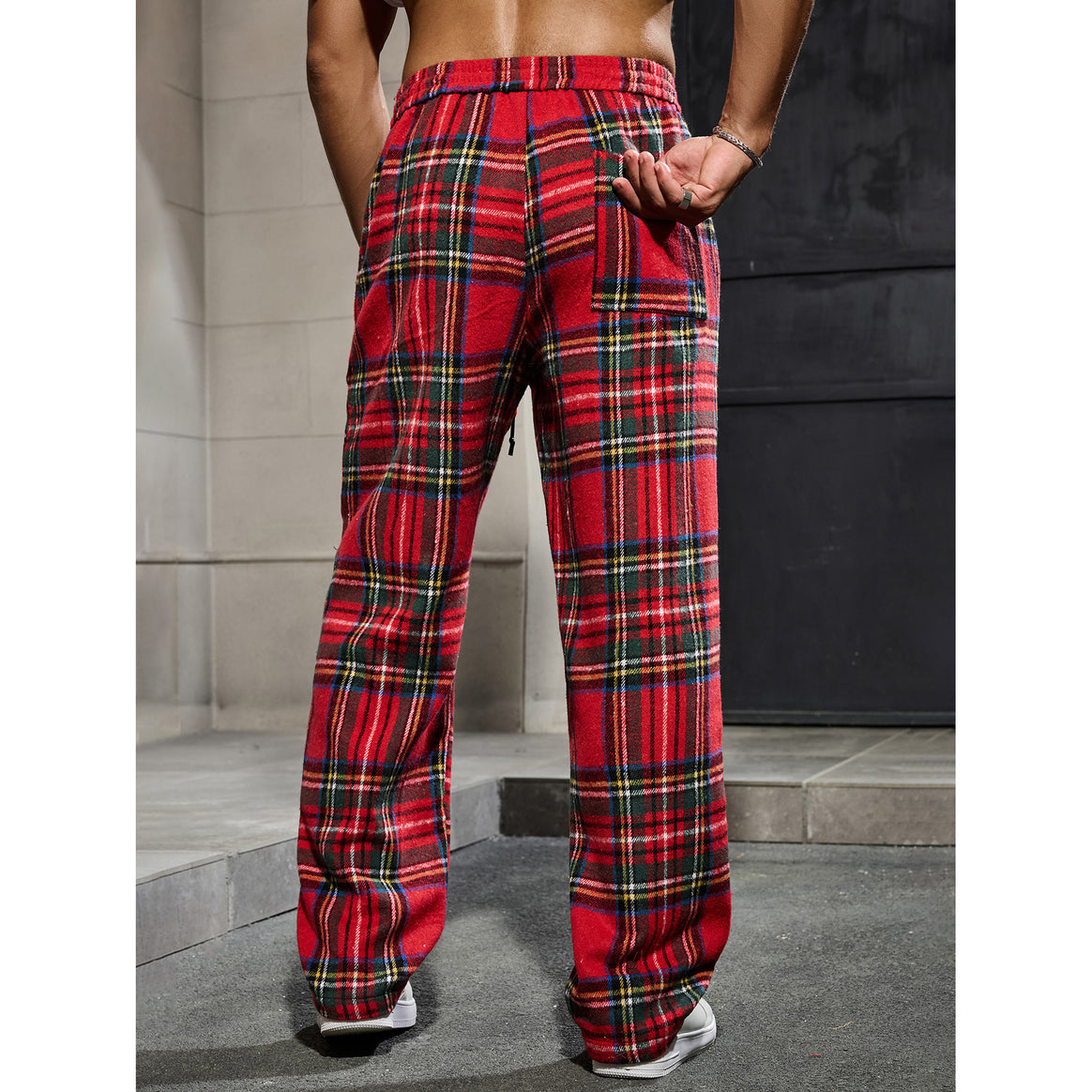 Men's Checked Leisure Pants Mune Fashion