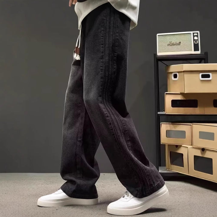Men's loose-cut jeans with side seams Mune Fashion