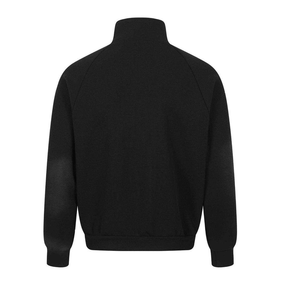 Unisex Graphic Training Jacket with Standing Collar, Raglan Sleeves and Full Zip Mune Fashion
