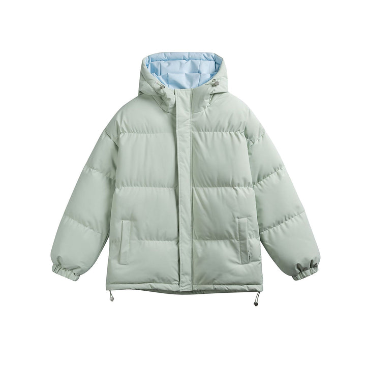 Ladies padded hooded quilted jacket in oversized puffer cut with drawstring waistband Mune Fashion