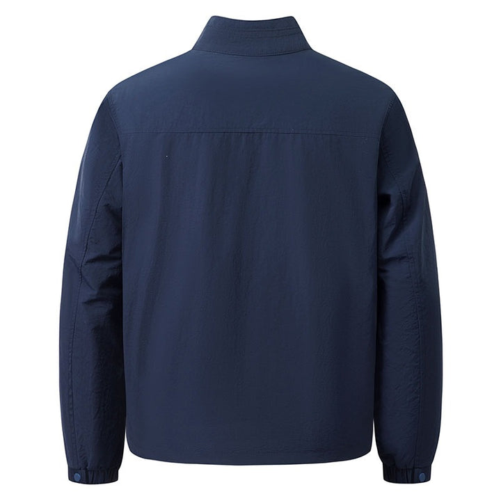 Men's Lightweight Transitional Jacket with Stand-Up Collar Mune Fashion