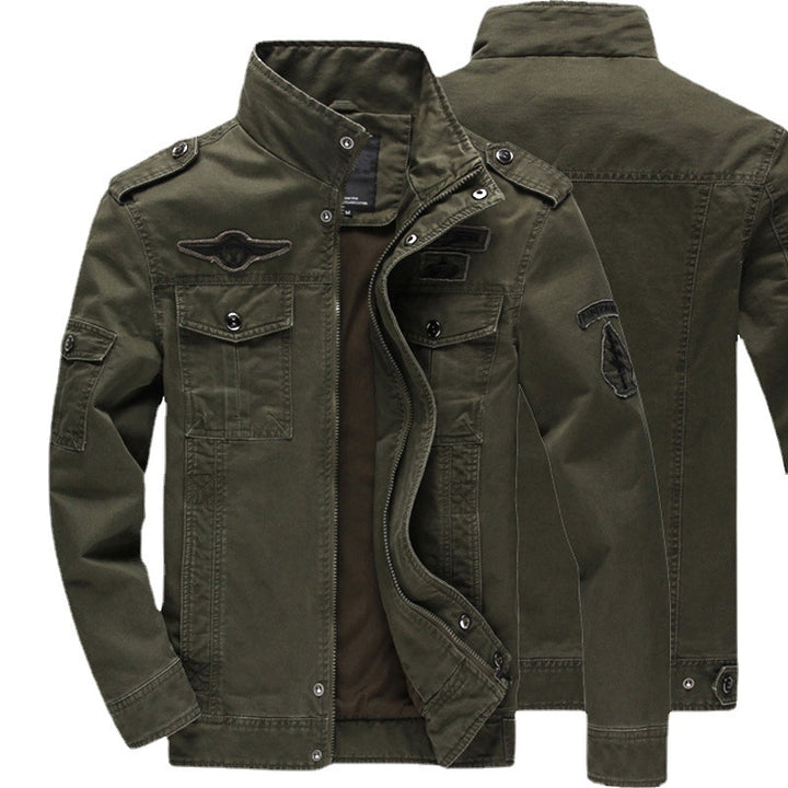 Men's Military Jacket in Biker Style Mune Fashion