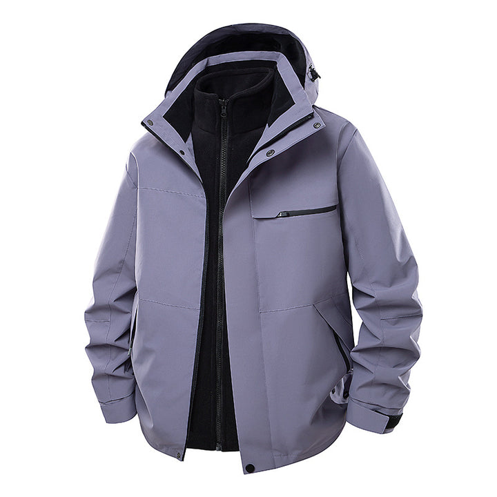 Men's Waterproof Outdoor Jacket with Adjustable Hood Mune Fashion