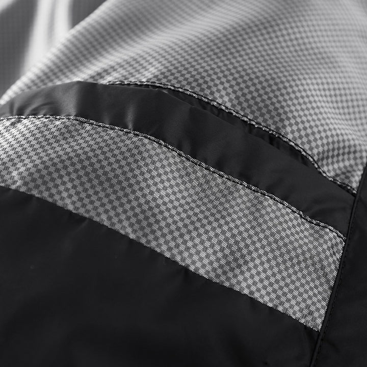 Men's Lightweight Quilted Down-Look Jacket with Stand-Up Collar Mune Fashion