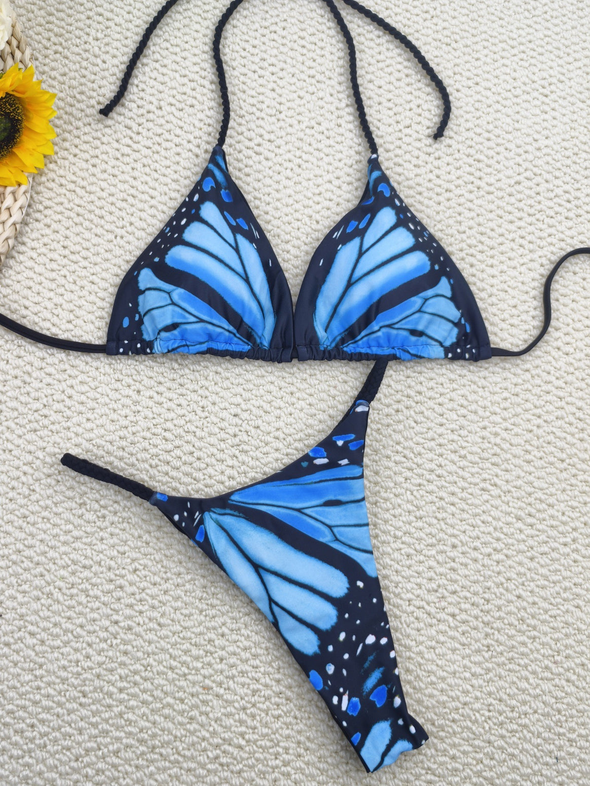 Women's bikini set with trendy butterfly design and adjustable straps Mune Fashion