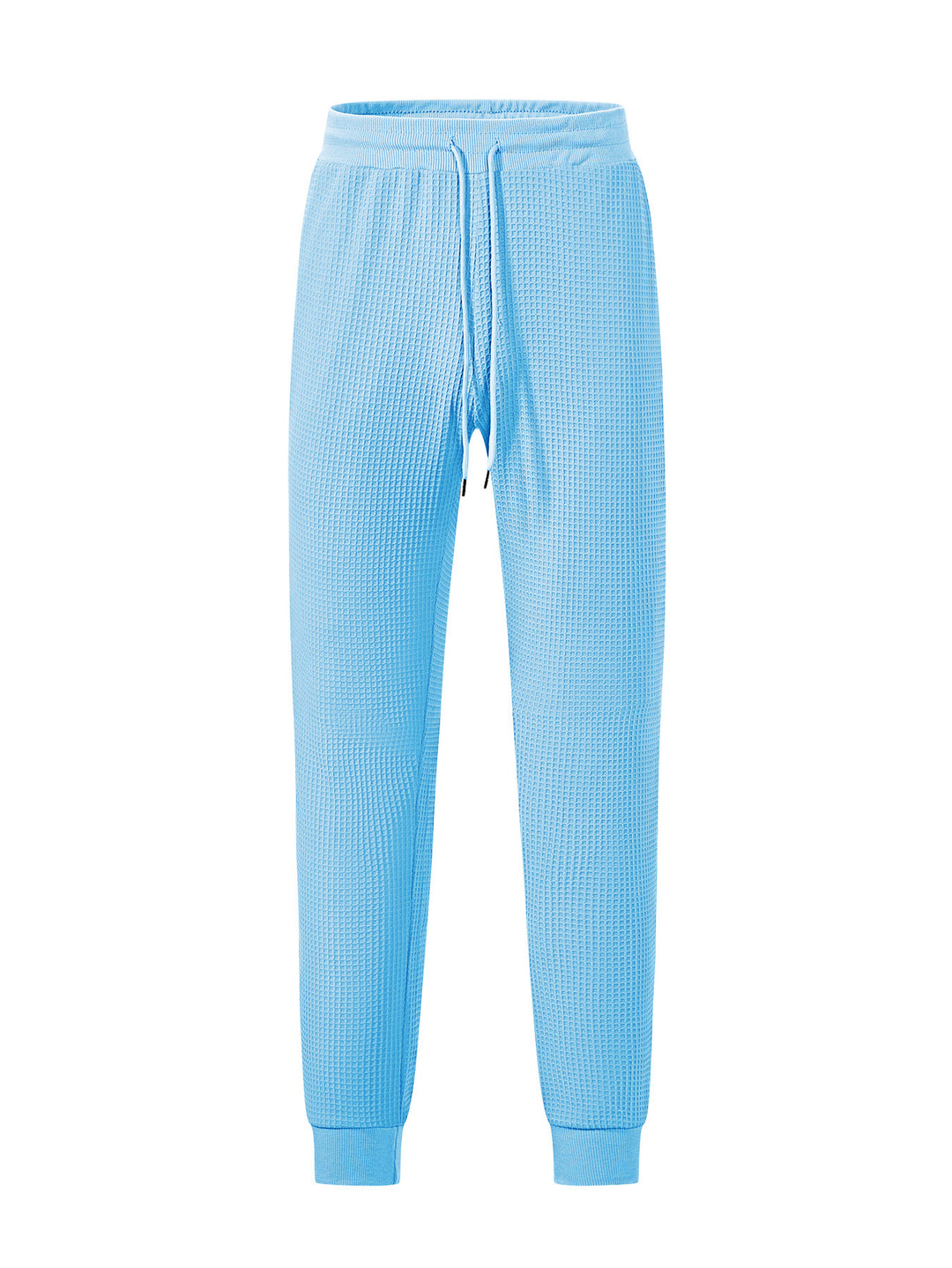 Men's fine-structured jersey lounge pants tapered cut with drawstring waistband and ribbed leg openings Mune Fashion