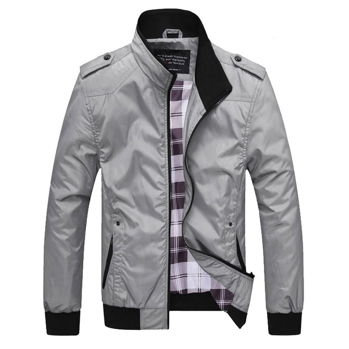Men's transitional jacket with high collar Mune Fashion