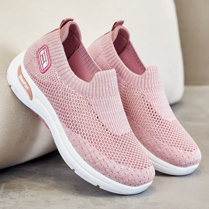 Women's Breathable Slip-On Sneakers with Soft Stretch Upper Mune Fashion