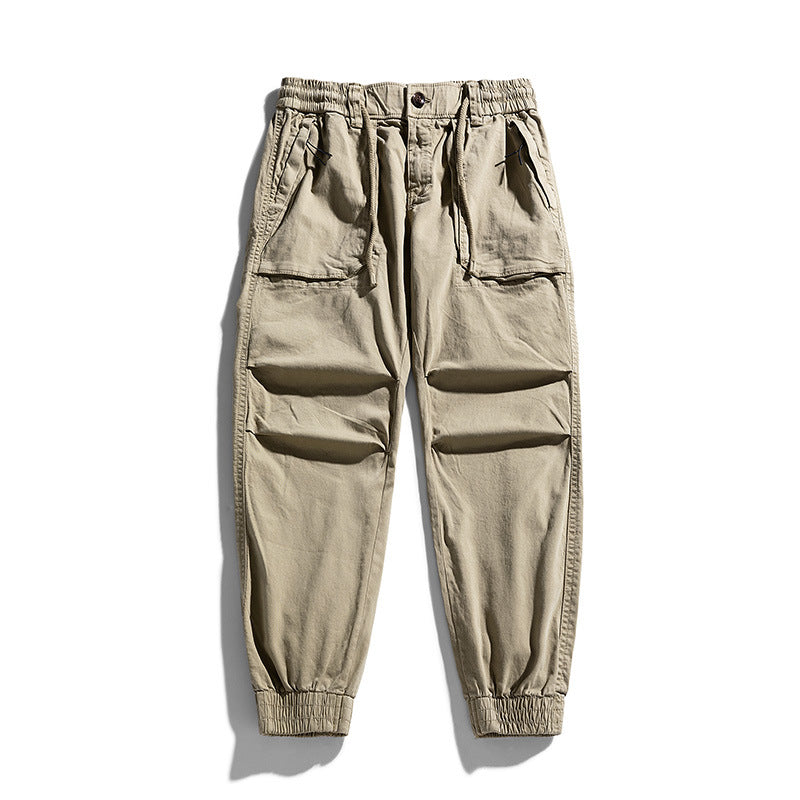 Men's Tapered Cargo Jogger with Elastic Comfort Waistband, Flap Pockets, and Ankle Cuffs Mune Fashion
