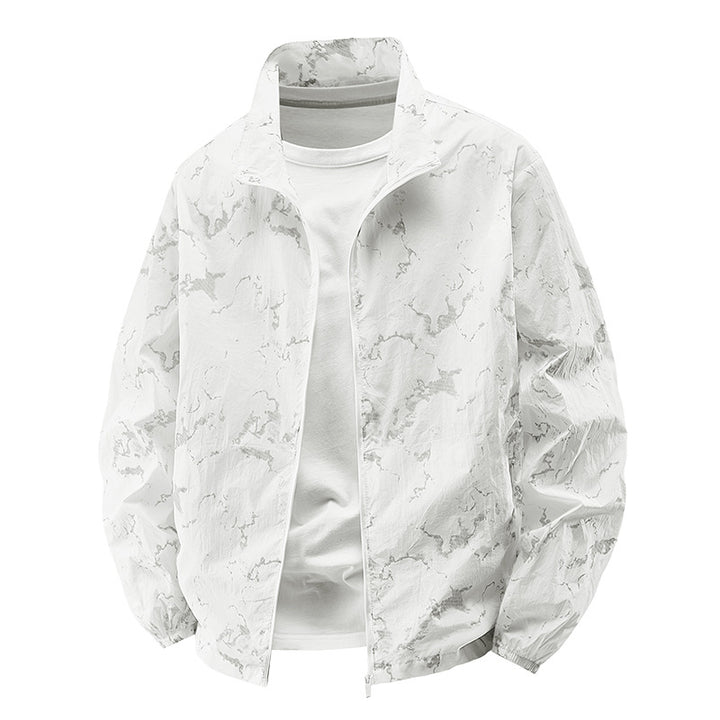 Men's Lightweight Transitional Jacket with High Collar Mune Fashion 1787797311