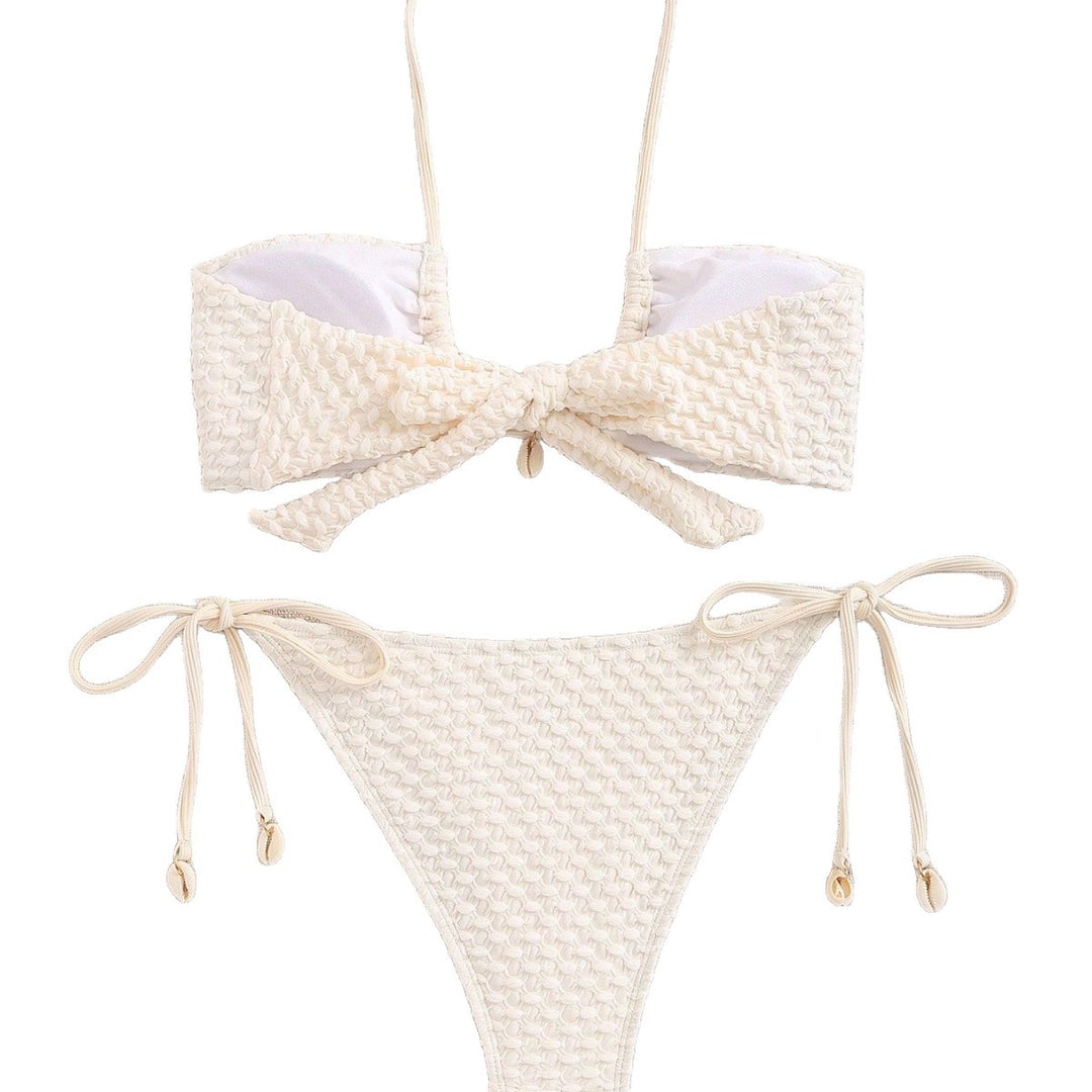 Women's Bandeau Bikini with Elastic Ties Mune Fashion