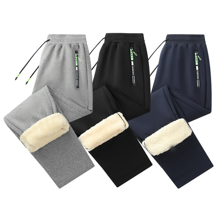 Men's sporty jogging pants with fleece lining Mune Fashion
