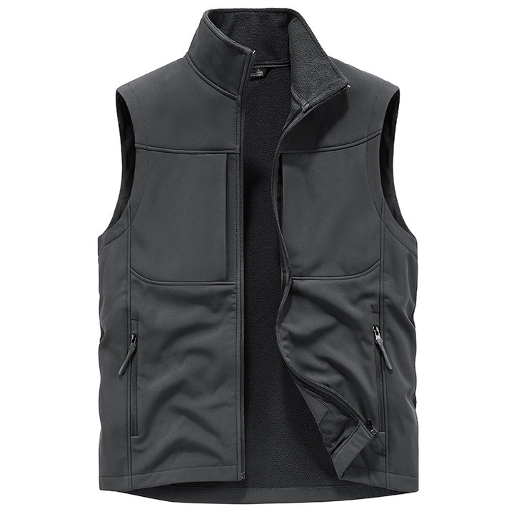 Men's Functional Softshell Vest with Fleece Lining and Windproof Membrane Mune Fashion