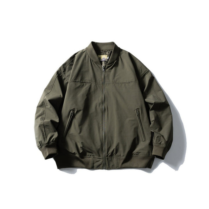 Men's transitional blouson in oversized cut with ribbed hem and angled zip pockets Mune Fashion