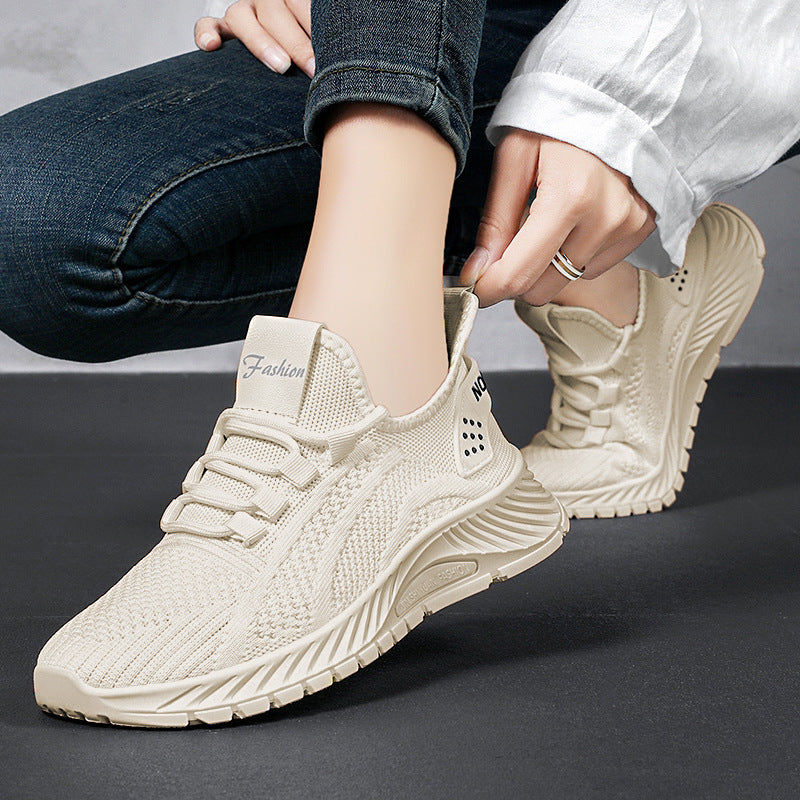 Women's breathable knit sneakers with padded memory foam insole Mune Fashion