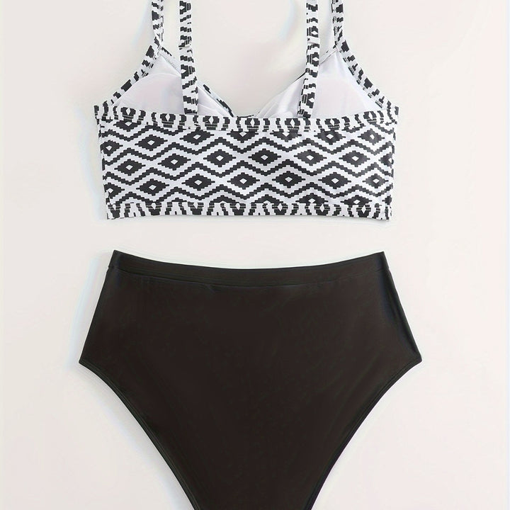 Women High-Cut Bikini with Floral Accents and Refined Details Mune Fashion