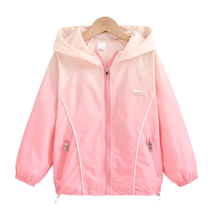 Women's lightweight transition jacket with hood, elastic cuffs, and zipper pockets Mune Fashion